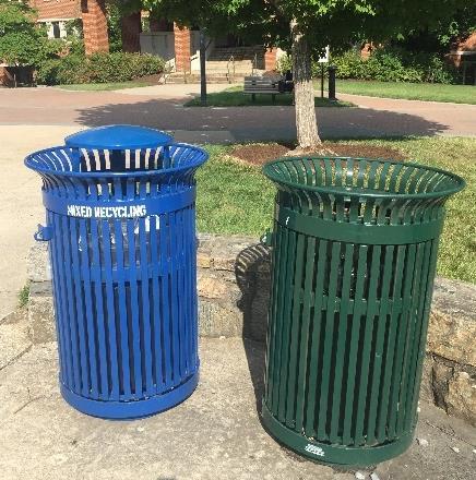2 - TRADITIONAL RECYCLING (CANS, BOTTLES, PAPER) 2.2 - TWINNED BINS Report Question: Are recycling and trash bins twinned (paired together) on campus?
