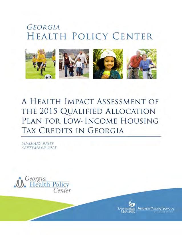 STATEWIDE PRACTICE: HIAs INFORMING COMM DEVT, GEORGIA Read more on the