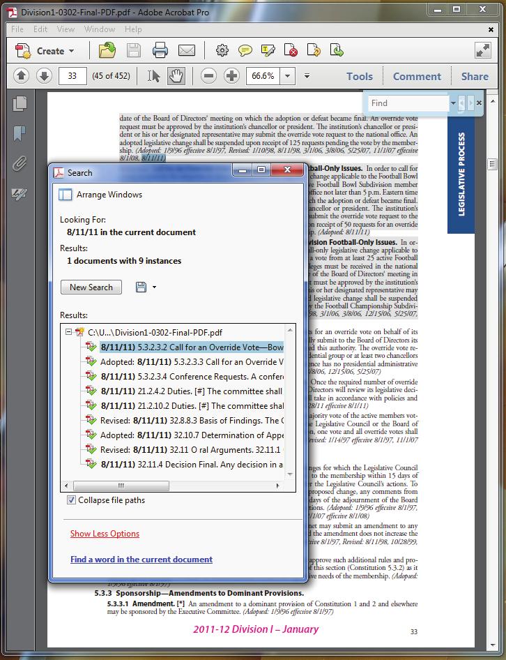 This overview will help members who own tablet or phone readers, as well as those who prefer browser-based or PDF access to NCAA bylaws.