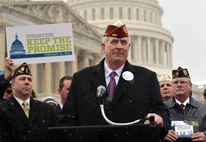 We fight for veterans rights by making sure their voices are heard in Congress. Undeterred by the wind and snow, hundreds of veterans joined DAV then-national Commander Joseph W.