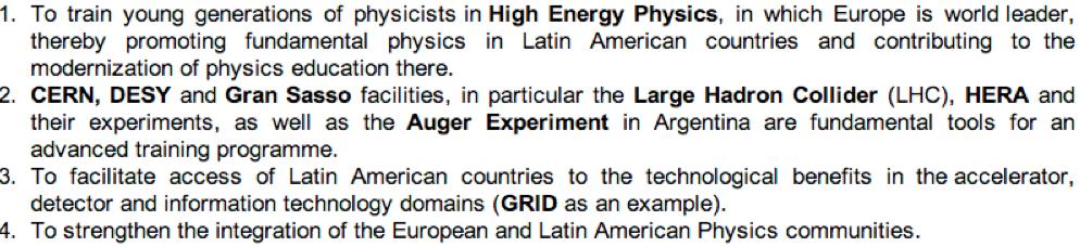 7. Comments and overview HELEN is proving to be attractive for young people in LA, and effective in strenghtening collaborations interest increased by LHC approaching and AUGER working HEP data base