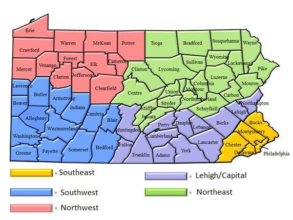 Regional Phase In Five Geographic Zones Phase One January 1, 2018: Southwest Zone Phase Two January 1, 2019: Southeast Zone Phase Three January 1, 2020: Lehigh/Capital Zone Northwest