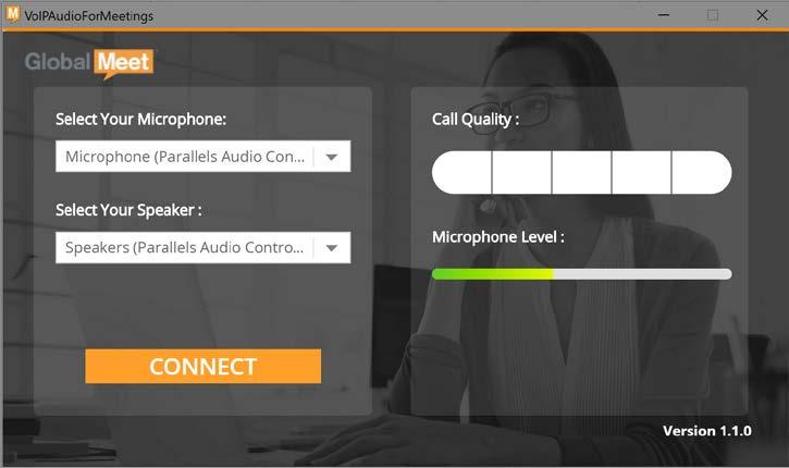The Phone Controls open the VoIP Audio for Meetings app for computer audio.