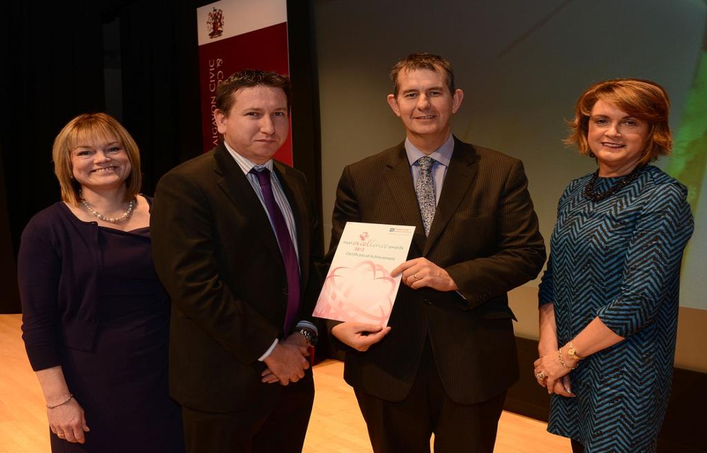 Health Minister, Edwin Poots presented each of the finalists with their award and congratulated all of the staff and volunteers from the Southern Trust, stating: RAISING STANDARDS: Award for