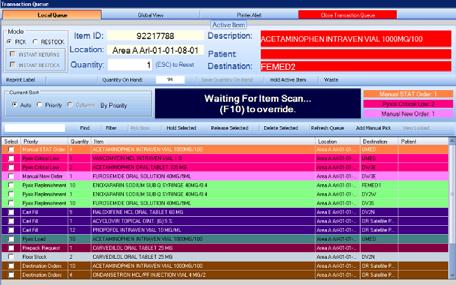 and other products 53 Pharmogistics: Web client Inventory Management (Carousel) Manage Missing doses, Pre exchange doses and Pick List Request medication for