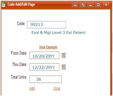 Prior Authorization examples for OPMH services after 1/1/2013 This table presents examples of a prior authorization request submission for E/M Code code 90836 45 minutes code 90785 Interactive