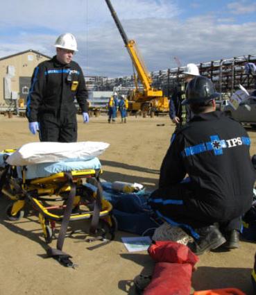 life support to nurses and physicians On-site medical personnel and equipment for remote locations and high-hazard worksites
