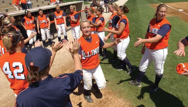 SOFTBALL 30-25 (7-8 Big Ten) The 2007 softball season will be known for great power numbers. Illinois led the nation in home runs per game (1.53) while ranking sixth in slugging (.
