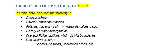 District Boundaries, History of major disasters etc. Visit myhazards.