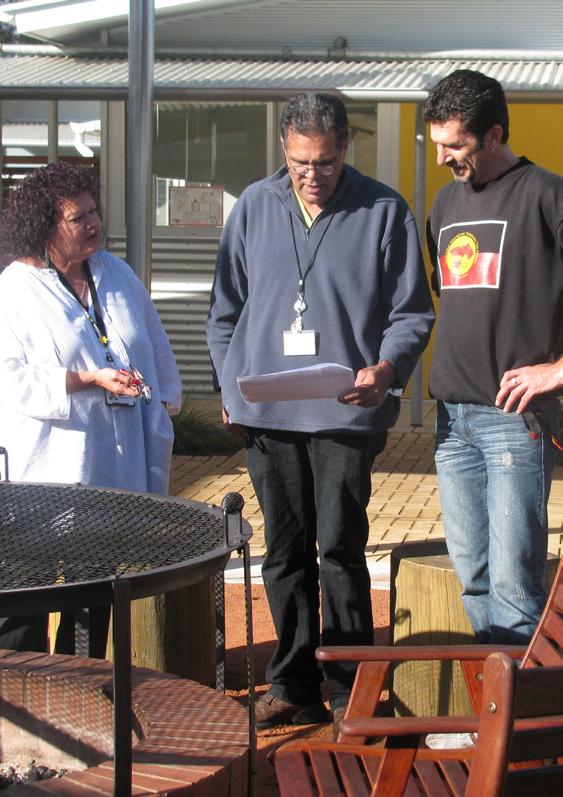 Photo: Aboriginal health workers, (left to right) Ragina Williams, Doug Sansbury