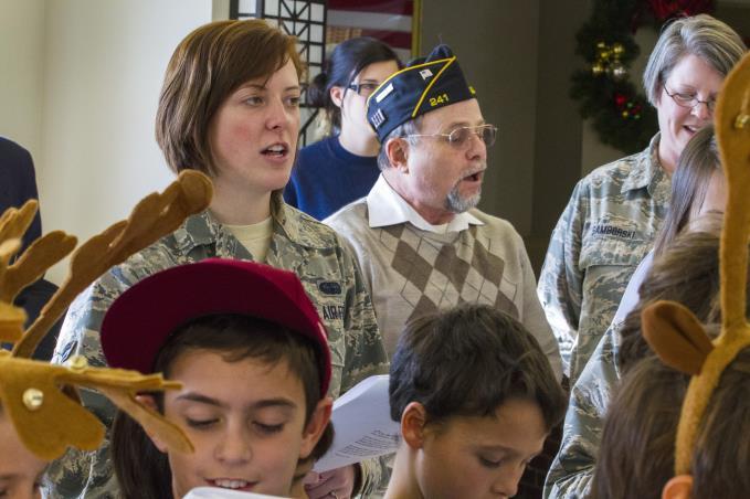 Holiday "Songfest" at the Veterans Memorial Home at