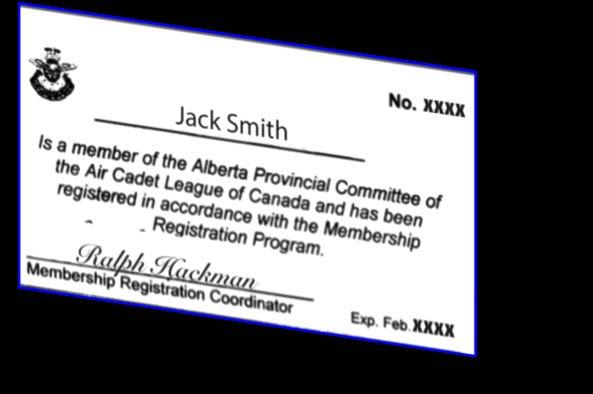 Membership Registration 20. (c) All members of the SSC who will have DIRECT contact with the Cadets, i.e.: fund raising bottle drives, door to door sales or deliveries, or cooking at an exercise will complete a Membership Registration Form.