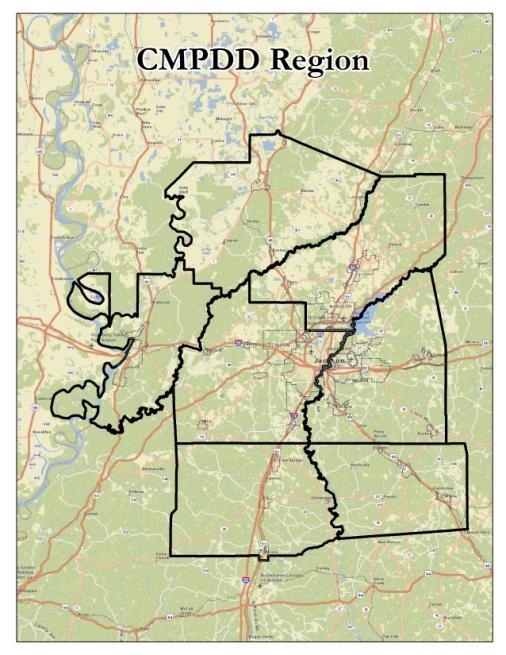 The Central Mississippi Planning and Development District (CMPDD) is a sub-state regional planning organization, located in the central part of the Mississippi, serving the local governments of a