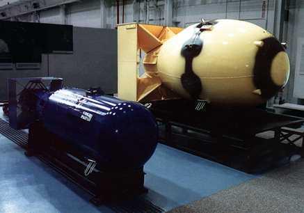 The Nuclear Revolution Replicas of Little Boy and Fat