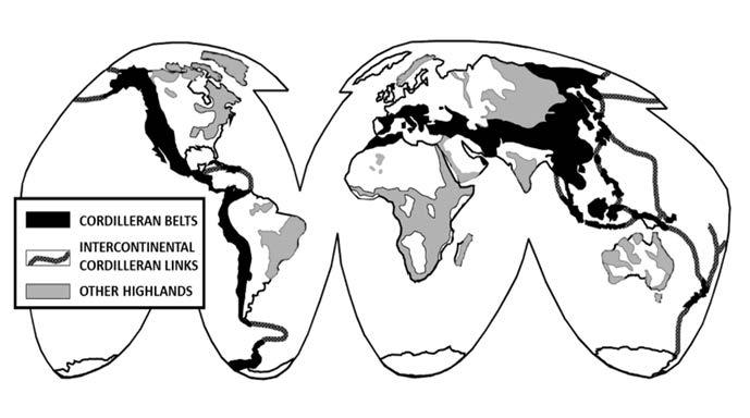 Chapter 1 MOUNTAINOUS ENVIRONMENT 1-3. The principal mountain ranges of the world lie along the broad belts shown in Figure 1-1.