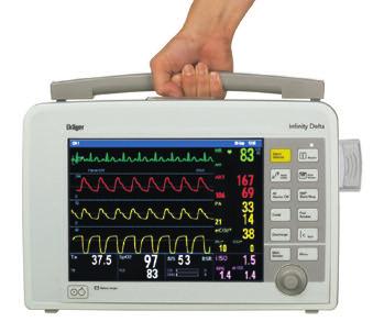 Cath Lab Infinity Delta monitor with wireless card and Infinity Docking Station THE FLOW OF PATIENT INFORMATION: Infinity bedside/transport monitors can automatically switch from wired to wireless