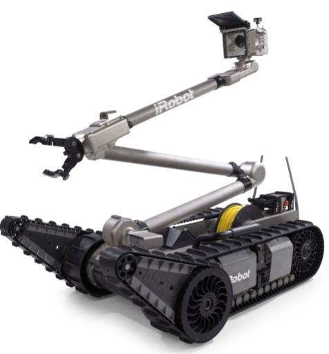 Flagship Ground Robots Product Size/features Missions Customers PackBot 50-75 lbs Transported by vehicle Payloads - arm, cameras, chemical sensors,