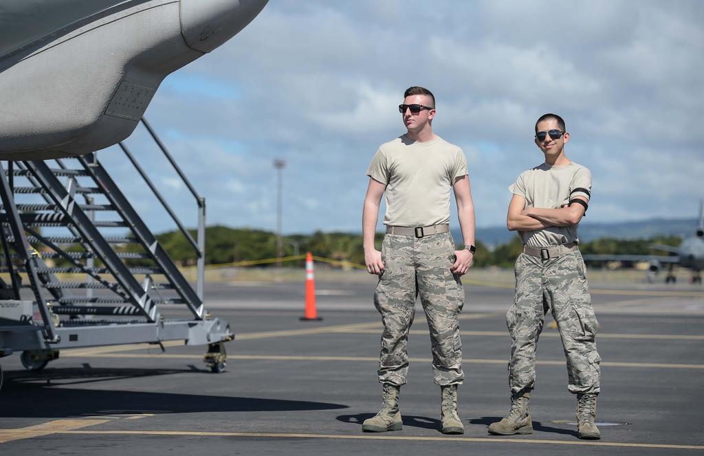 8 February 2017 Rabbit Tales 9 AFE with an attitude Airman 1st Class Kobe Kiesel (left) and Staff Sgt.
