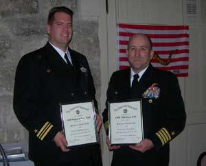 Honorary Memberships were presented to LCDR