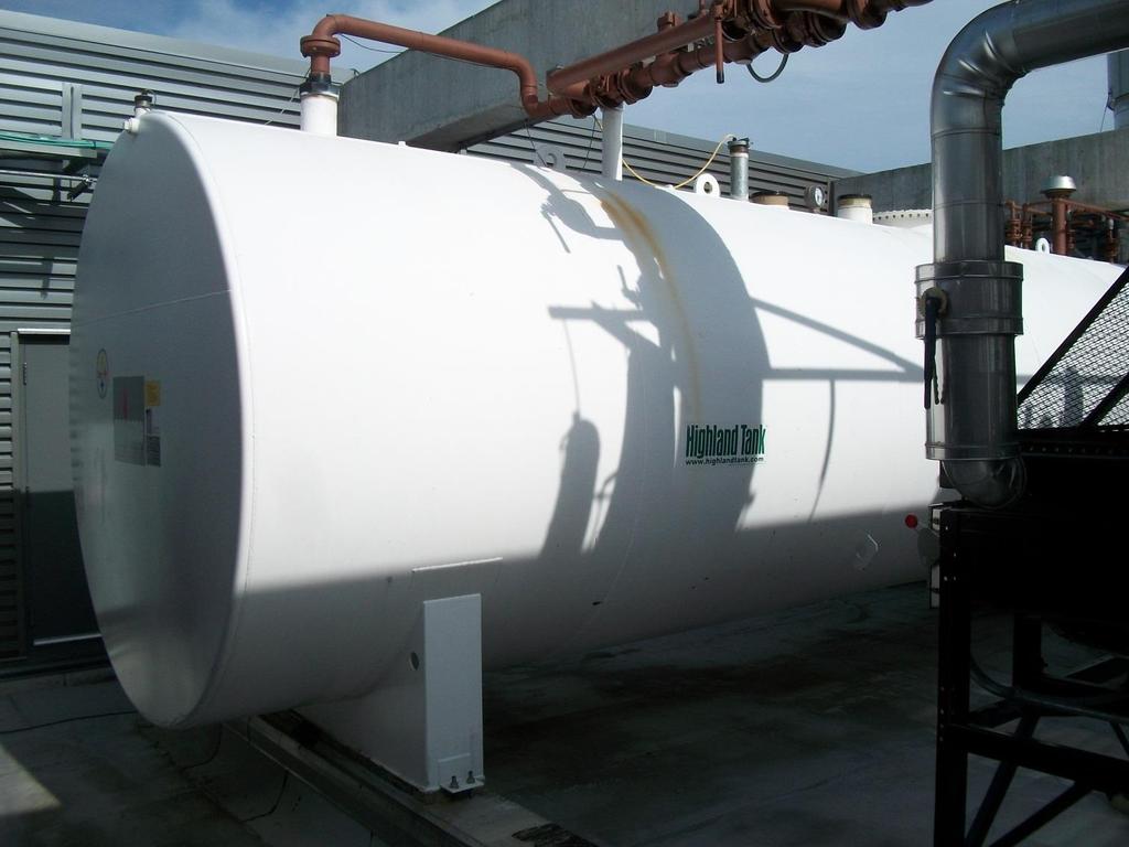 Has a 12,000 gallon diesel tank which supports