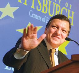 European Commission President José Manuel Barroso has visited Pitt s campus twice. His second visit was during the G-20 Summit held in Pittsburgh in September 2009.