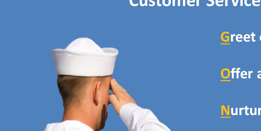 Commanding Excellence in Customer Service Customer Service Guiding Principles Greet everyone with