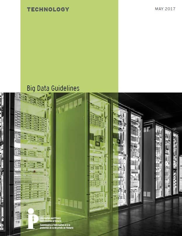 Big Data key issues and best practices when conducting big data initiatives involving personal