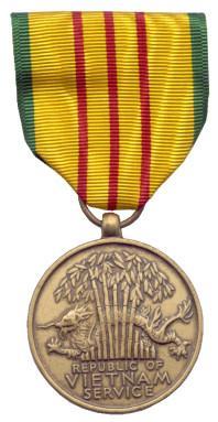 Southwest Asia Service Medal: A bronze medal 1 1/4 inches wide, with the words SOUTHWEST ASIA SERVICE across the center background.