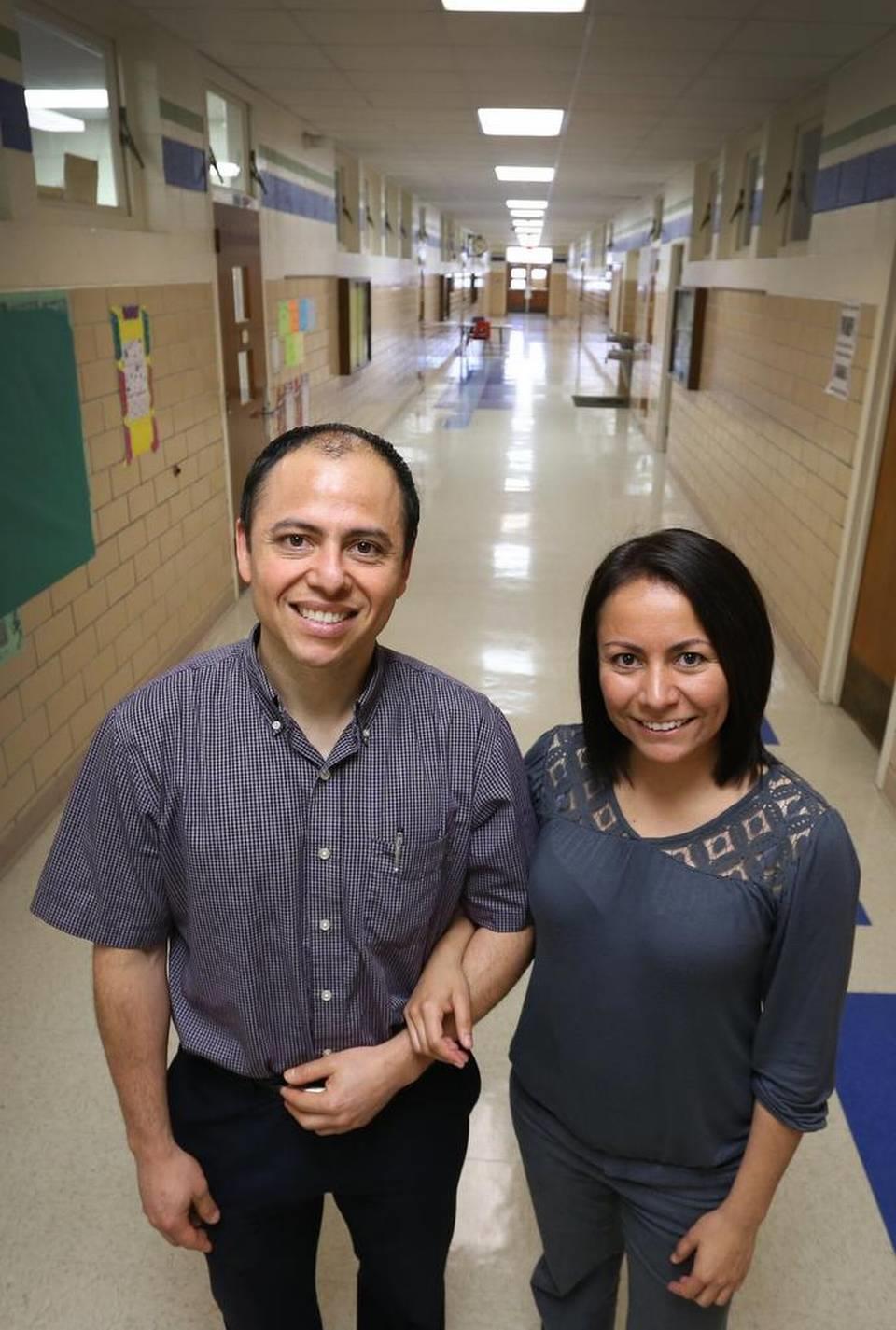 Mario and Maria Razo where named Teachers of the Year in 2015. They both work at different schools.