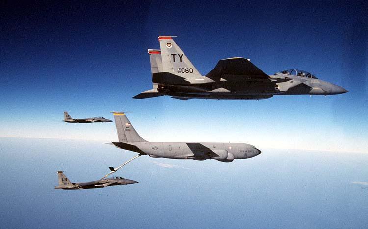 1998: 4 th FW F-15E F squadron simulated nuclear strike against North Korea In support of