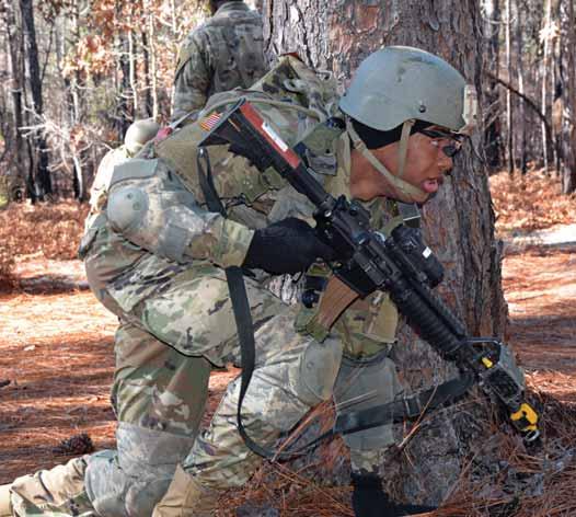 BACK TO THE FUTURE Company introduces laser engagement system into Basic Combat Training cycle By WALLACE MCBRIDE Fort Jackson Leader A trainee in Bravo Company, 4th Battalion, 39th Infantry Regiment