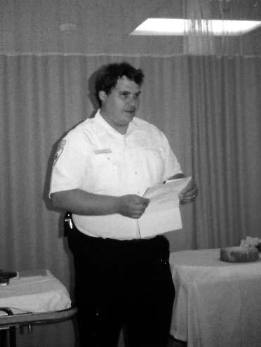 Paramedic Codori attempts to defend his trip sheet narrative during a 1985 ALS audit meeting.