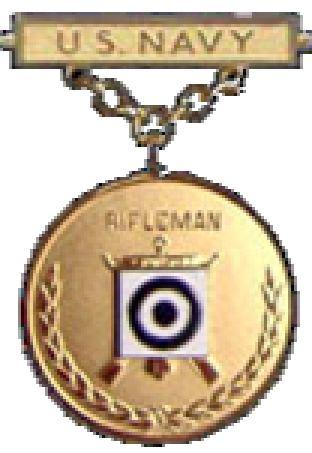 Navy Rifleman Excellence in Competition Badge (Silver) Navy