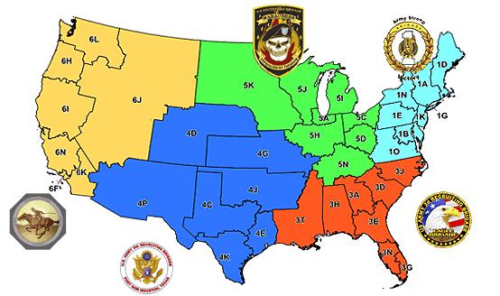 BDE/USAREC Area of Operations USAREC has 6 Recruiting Brigades KC is part of 5 th Brigade (shown here in dark blue) 5 th Recruiting Brigade has seven