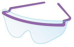 Face shields cover mouth, nose and eyes, and if available, can be used instead of a mask plus eyewear.