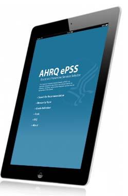 AHRQ: epss Electronic Preventive Services Selector Free app for mobile devices Input age and sex Get USPSTF recommendations on screening Academic Programs Do No Harm Project: UC