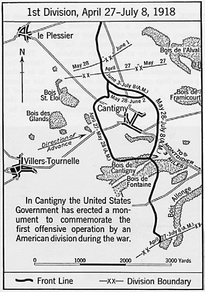 Figure 1. 1st Division at Cantigny Source: United States Army Center of Military History, American Armies and Battlefields in Europe: A History, Guide, and Reference Book.