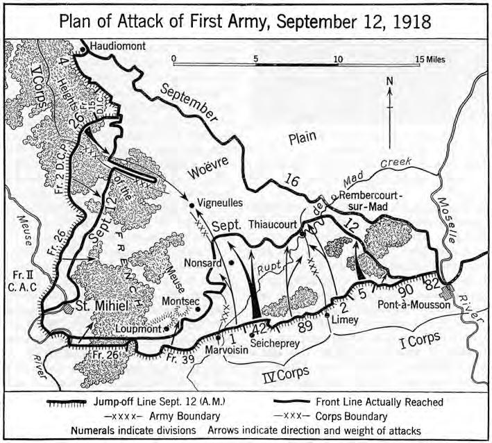 the span of one evening, he developed a detailed plan of transferring the required troops and equipment from St. Mihiel to the staging points for the Meuse-Argonne offensive.