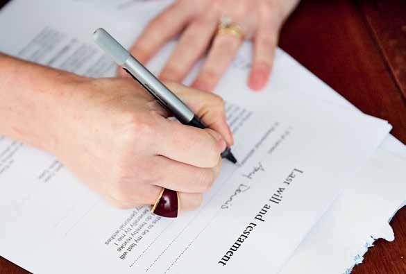 Making a will Involving a solicitor A professionally written will can help reduce any problems or arguments in the future.