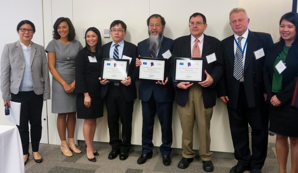 Awardees were recognized at the NYC REACH Learning Collaborative in February, 2018. Chien Ting Chen received the award on behalf of Dr. Luo, who was unable to attend.
