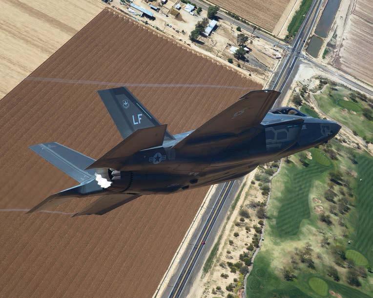 While using afterburner, however, the F-35A is noisier than its predecessors, as it