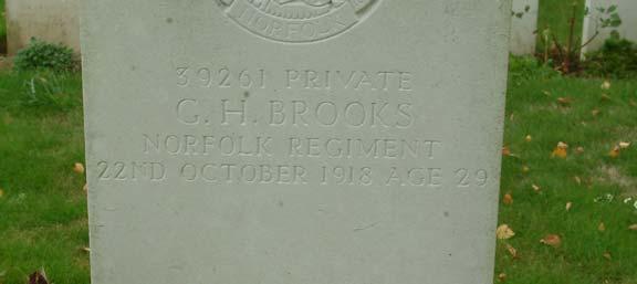 Buried in the Highland Cemetery, Le Cateau, France. Grave reference VIII.B.4.