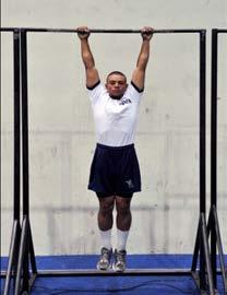 Cadence Pull-ups Cadence pull-ups measure muscular strength and endurance of the shoulder and back.