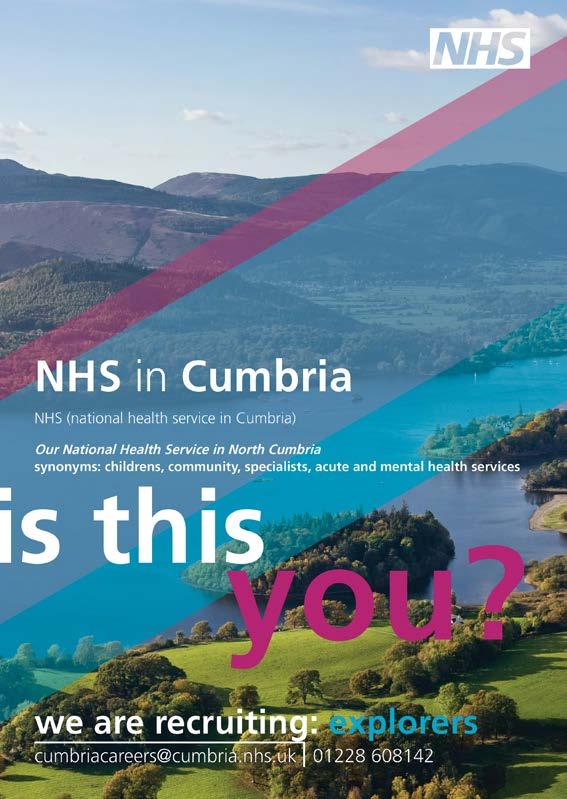 Recruitment Trust Talk SPRING 2018 We re working together with health and care organisations and local communities to recruit health professionals to Cumbria.