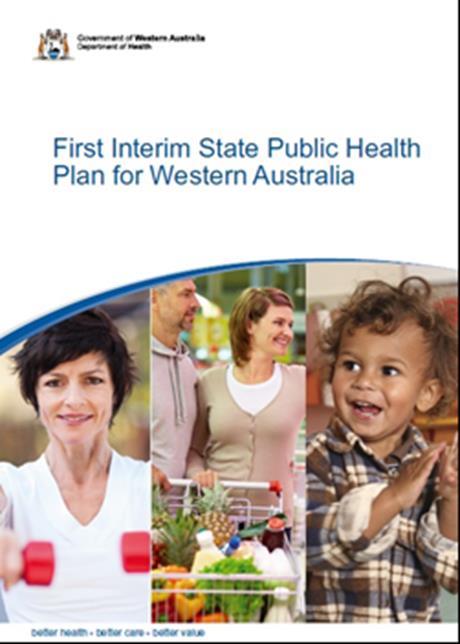 First Interim State Public Health Plan The First Interim State Public Health Plan was released on 25 th July 2017 The Plan has been developed by the Chief Health Officer and is the first step towards