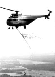 S-55 Firsts Page 3 First Trans Atlantic Crossing by Helicopter Hop-a-long and Whirl-o-way arriving Prestwick, Scotland The U.S. Air Force Air Rescue Service ferried two H-19s across the Atlantic Ocean by way of Labrador, Greenland, Iceland and Scotland to Wiesbaden, Germany.