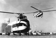 The Sikorsky S-55 was the first helicopter FAA certified for scheduled passenger service.