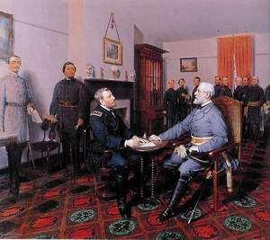 Lee s Army Surrenders to Grant at Appomattox Courthouse April 9, 1865 Mary Custis Lee remarked about her husband that "General Lee is not the Confederacy." 1.