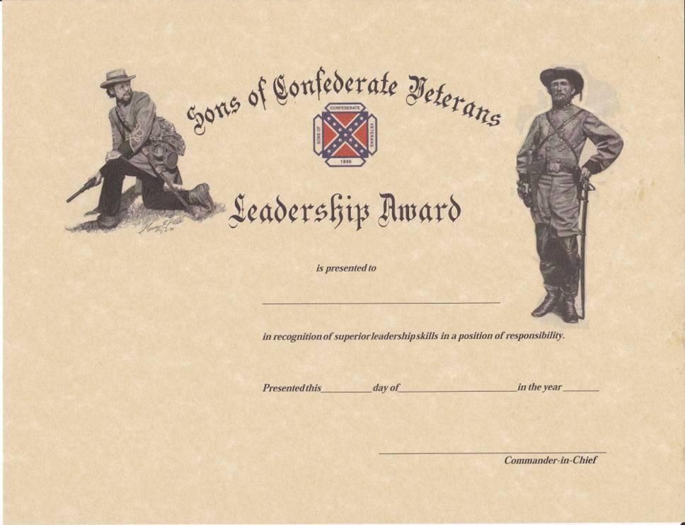 Selection Process: Any SCV member may nominate someone for this award.