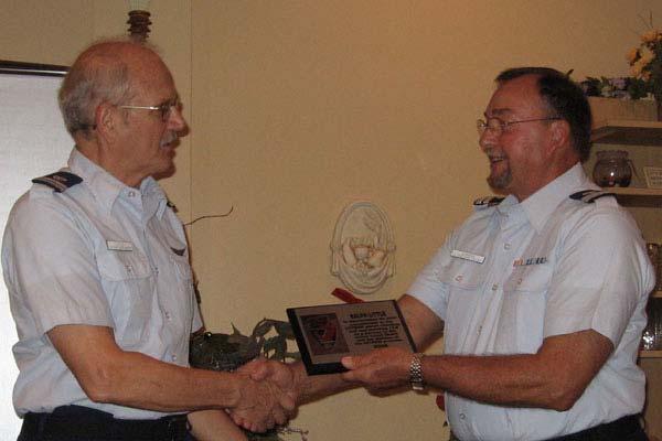 Award for the most on-the-water Operations hours Neill Thaggard